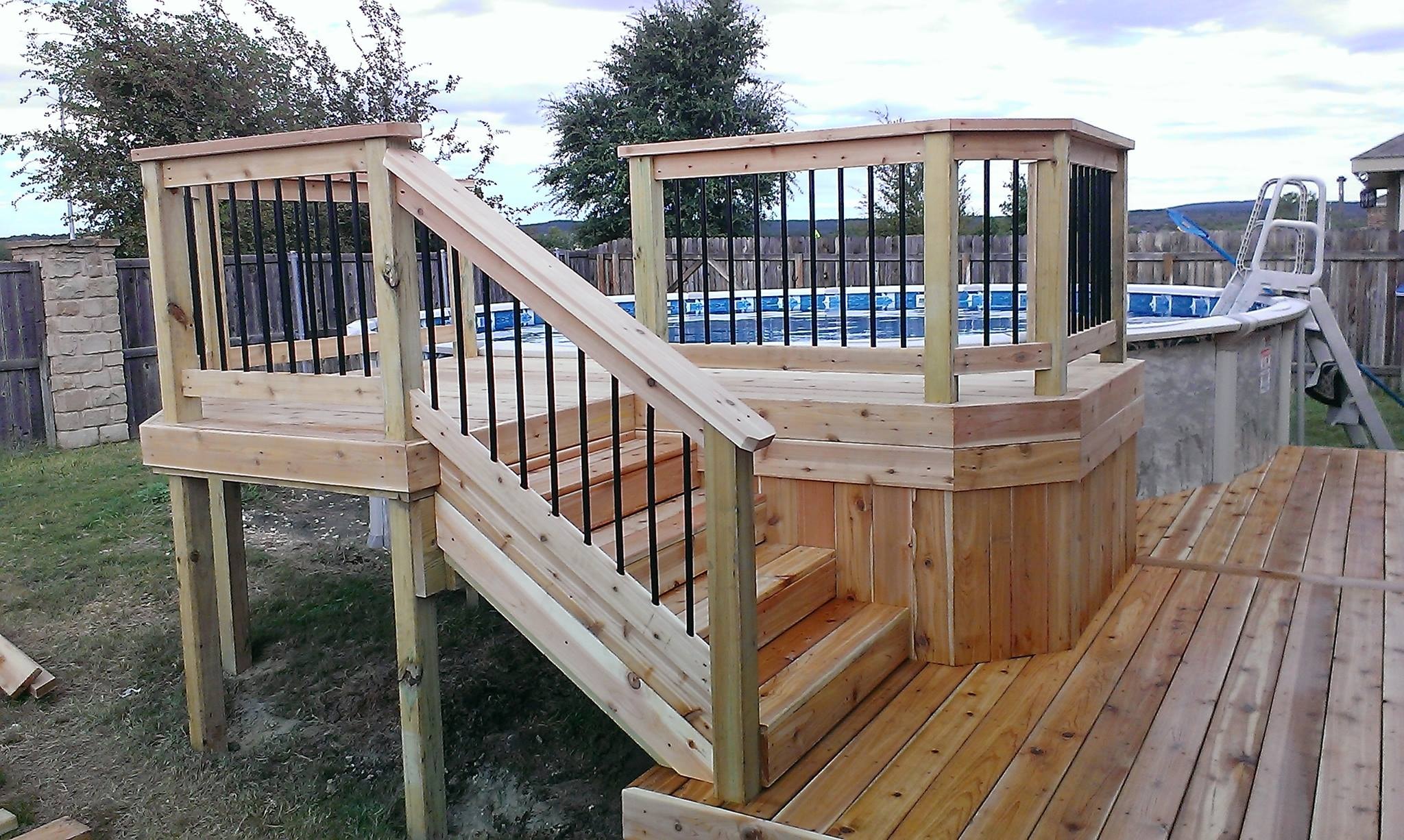 Above-Ground Pool Deck
